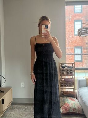 H&M Black Midi Dress